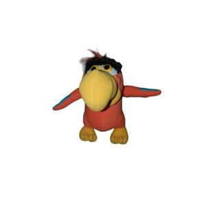 Disney Aladdin 8" Lago Plush Parrot by Mattel Vintage Stuffed Bird EUC